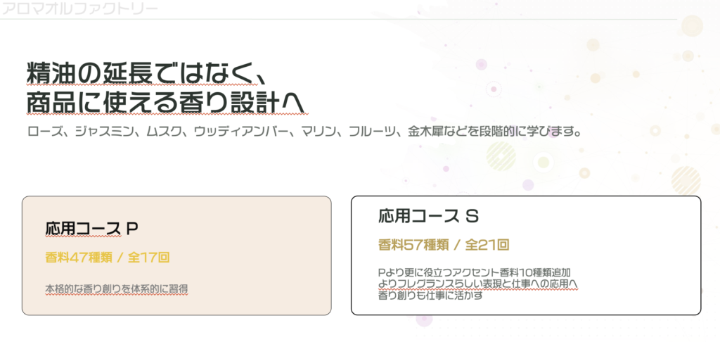 精油の延長ではなく、 商品に使える香り設計へ