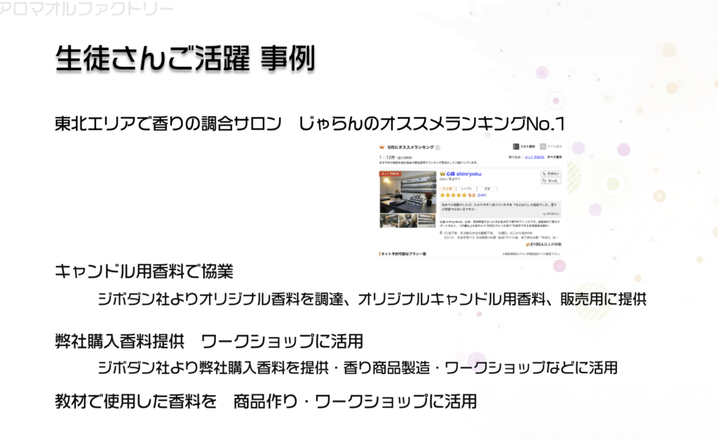 生徒さんご活躍 事例
